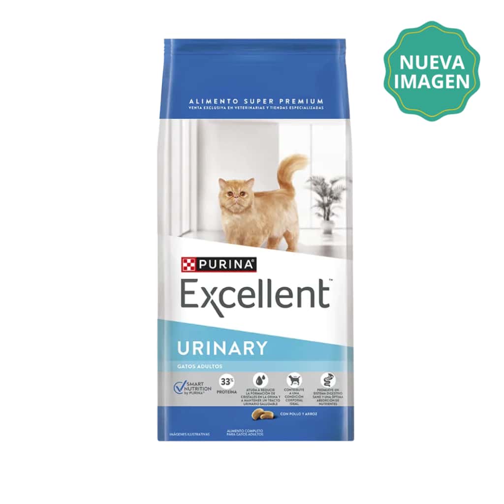 EXCELLENT URINARY CAT CON POLLO Y ARROZ X 1KG