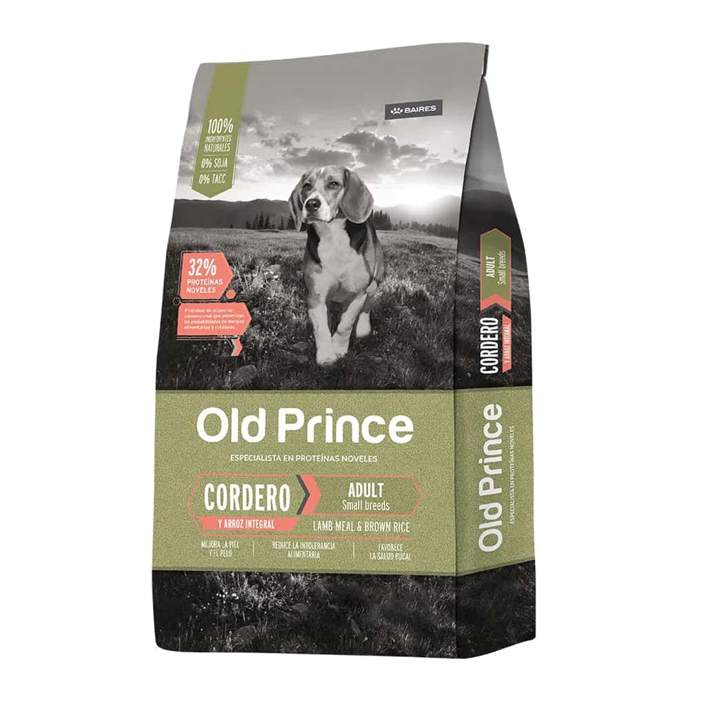 Old Prince Noveles Cordero y Arroz Adulto Raza Pequeña x 3 kg.