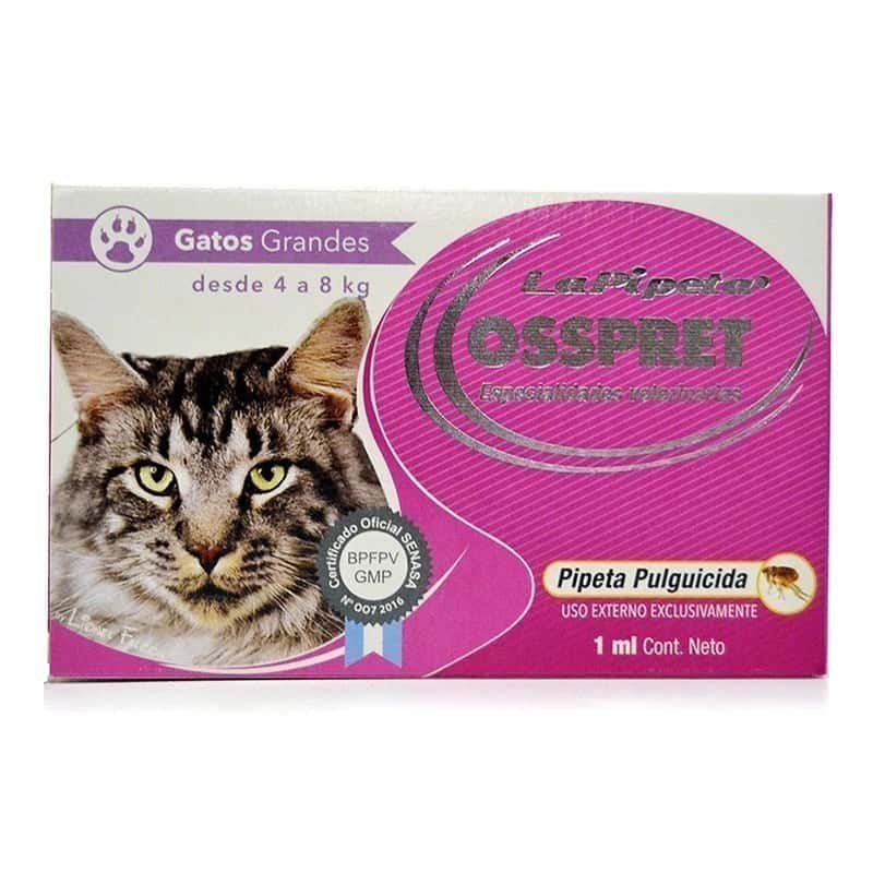 PIPETAS OSSPRET GATO 4 A 8KG