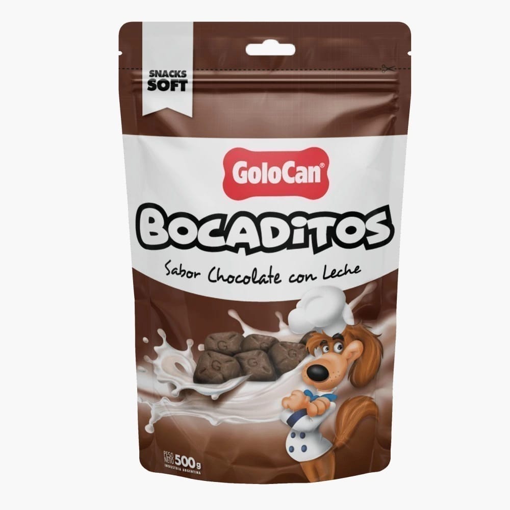 BOLSA BOCADITO GOLOCAN X500GRS (CHOCOLATE CON LECHE)