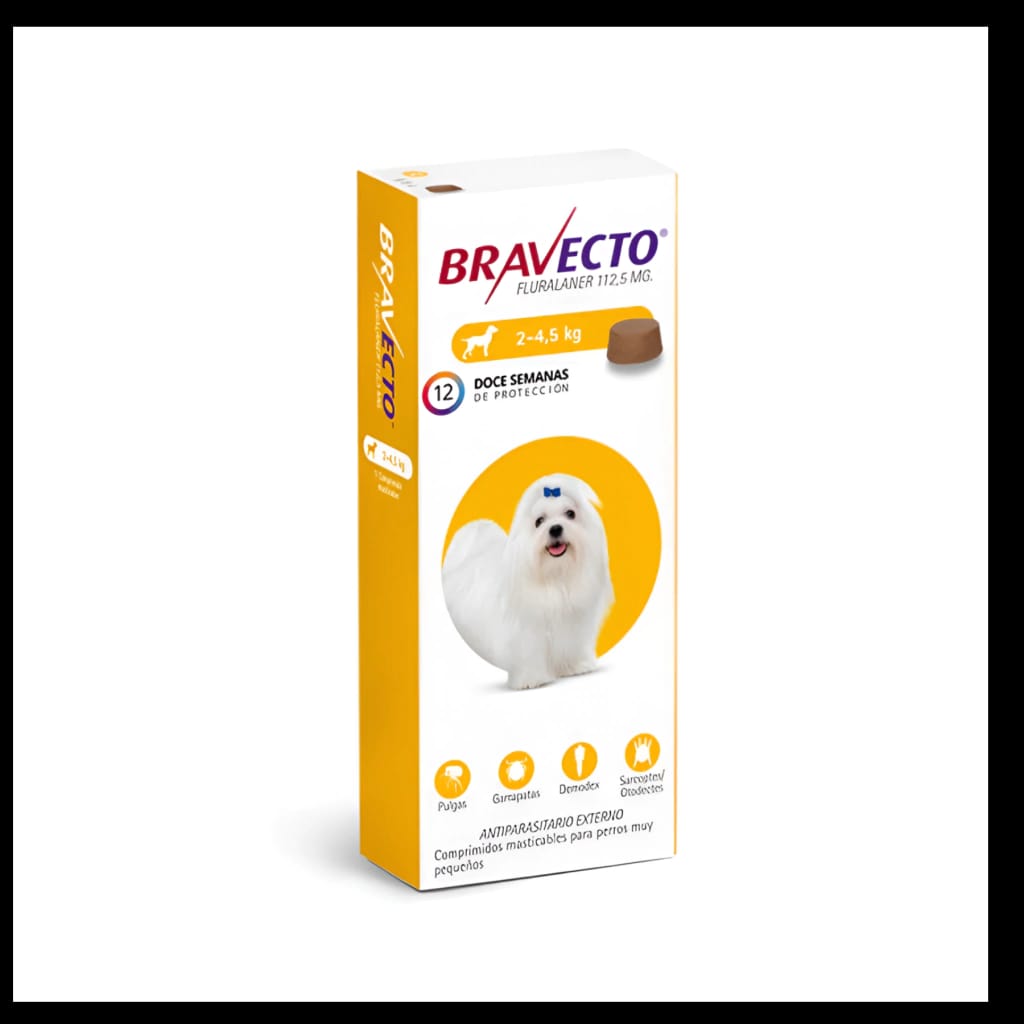 Bravecto 112.5 mg. - de 2 a 4.5 kg.
