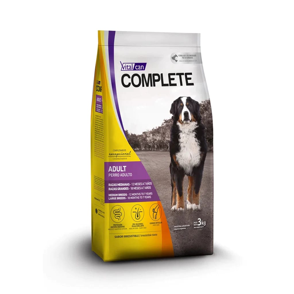 Complete Adulto Raza Mediana y Grande x 3 kg.
