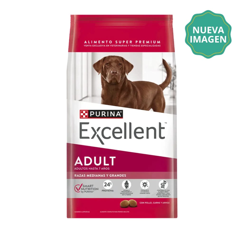 EXCELLENT ADULT DOG RAZAS MEDIANAS Y GRANDES X 20KG