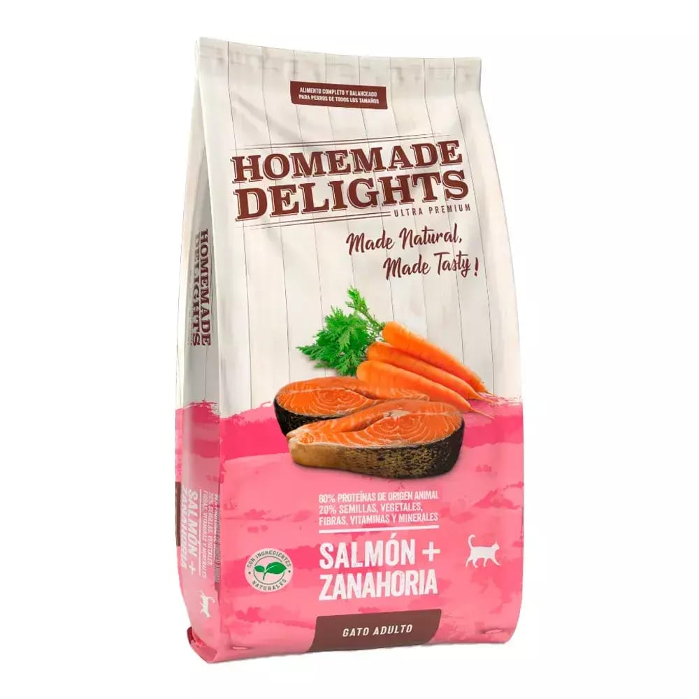 HOMEMADE DELIGHTS GATO ADULTO SALMON Y ZANAHORIA