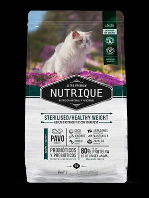 Nutrique Gato Adulto Castrado y/o Sobrepeso x 2 kg.