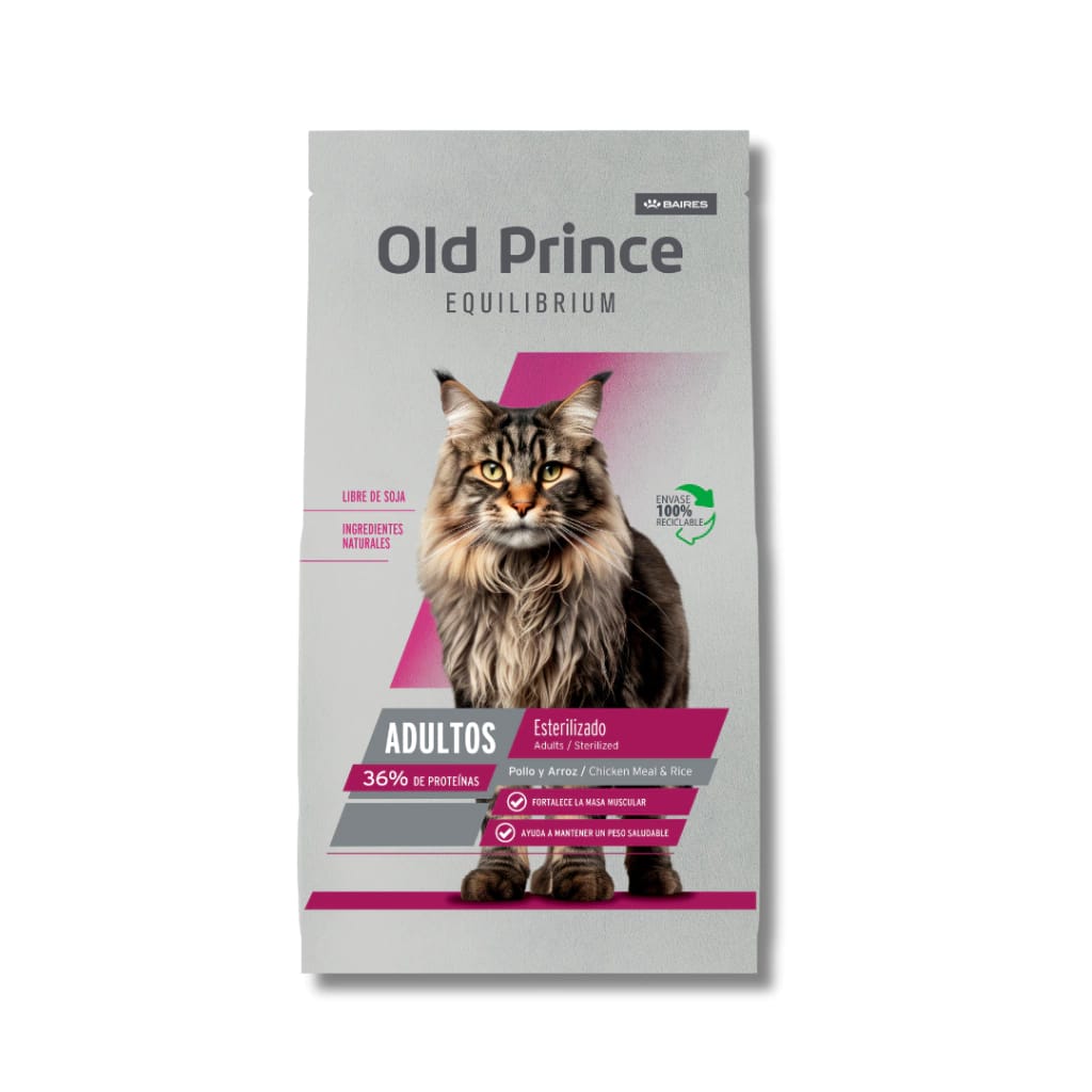 OLD PRINCE EQ GATO ESTERILIZADO X3 KG