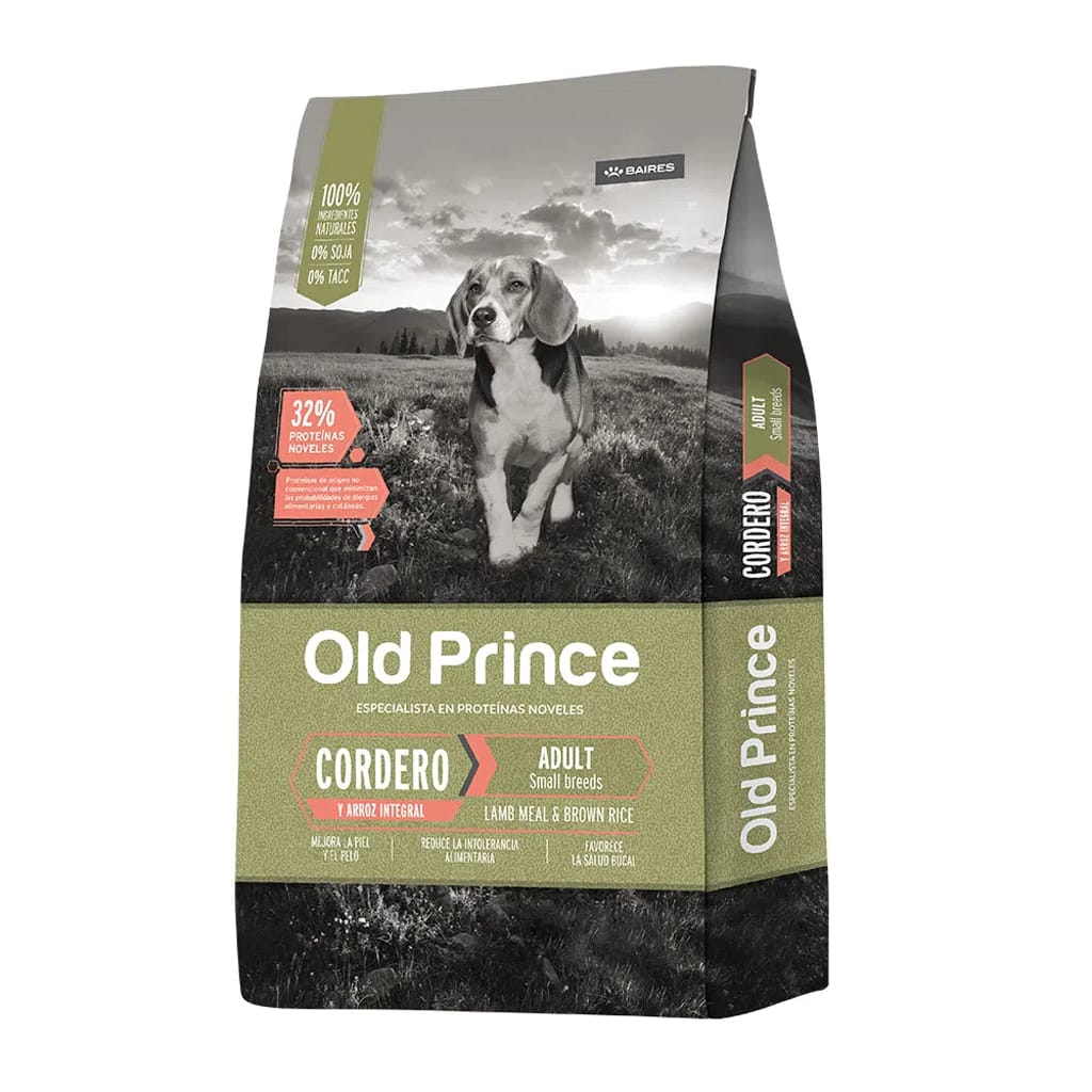 Old Prince Noveles Cordero y Arroz Adulto Raza Pequeña x 3 kg.