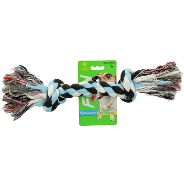 PELOTA DE GOMA CHICA CON NUDO SOGA ALPINA