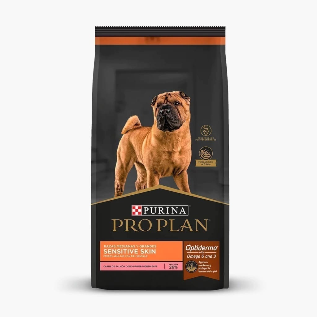 PRO PLAN SENSITIVE SKIN RAZA MEDIANA & GRANDE X 3KG