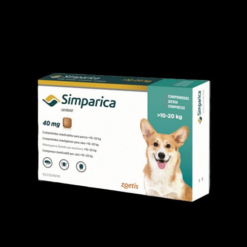 Simparica 10 a 20 kg.